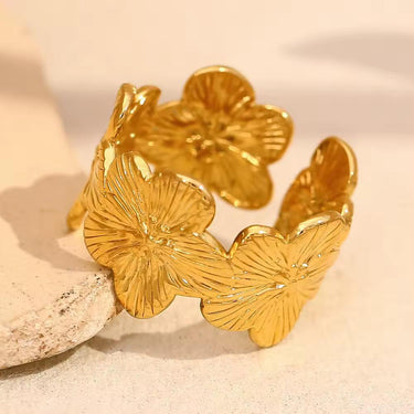 Golden Flower Ring